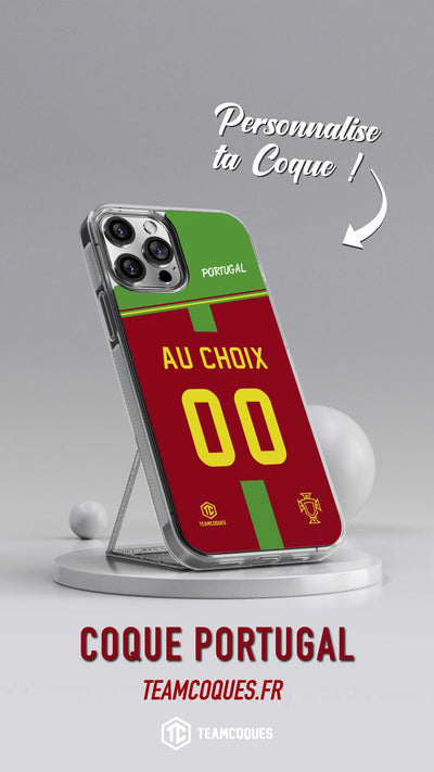 Vidéo Coque foot PORTUGAL personnalisable - TEAMCOQUES