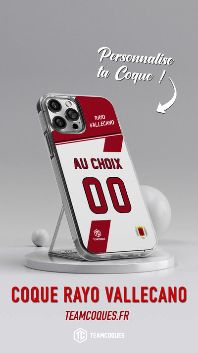 Vidéo Coque foot RAYO VALLECANO personnalisable - TEAMCOQUES