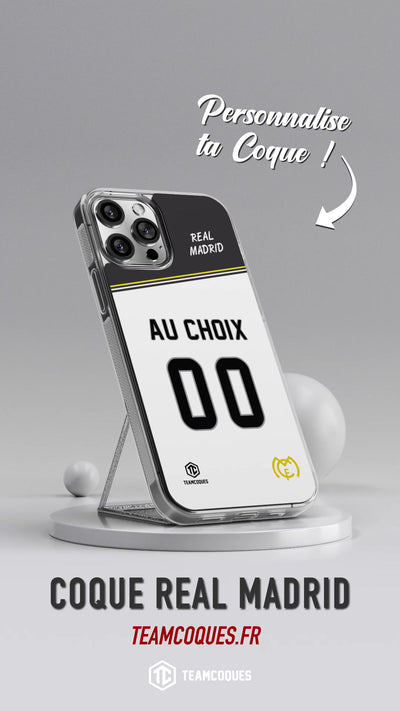 Vidéo Coque foot REAL MADRID personnalisable - TEAMCOQUES