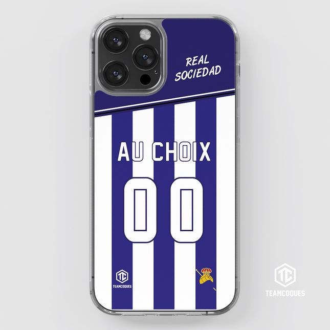 Coque foot REAL SOCIEDAD personnalisable - TEAMCOQUES