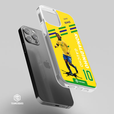 Coque joueur RONALDINHO BRÉSIL R10 RONNIE - TEAMCOQUES