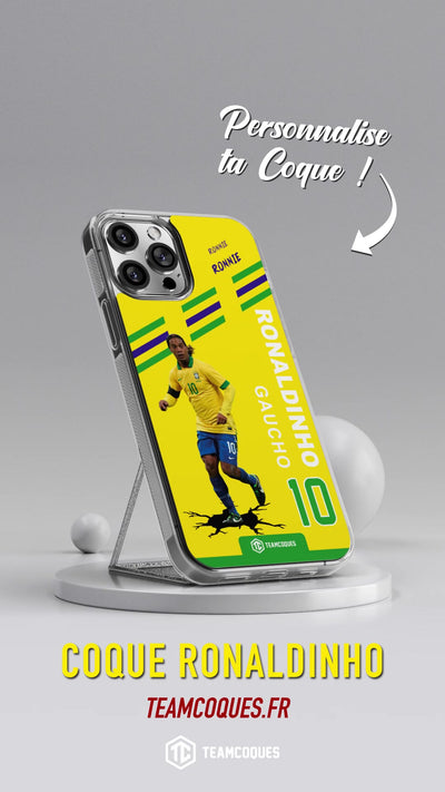 Vidéo Coque joueur RONALDINHO BRÉSIL R10 RONNIE - TEAMCOQUES