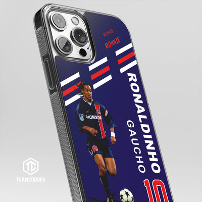 Coque joueur RONALDINHO PARIS PSG R10 RONNIE - TEAMCOQUES