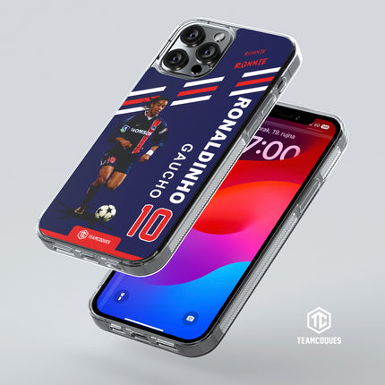 Coque joueur RONALDINHO PARIS PSG R10 RONNIE - TEAMCOQUES