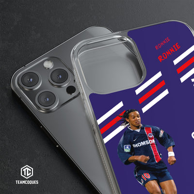 Coque joueur RONALDINHO PARIS PSG R10 RONNIE - TEAMCOQUES