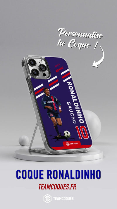 Vidéo Coque joueur RONALDINHO PARIS R10 RONNIE - TEAMCOQUES