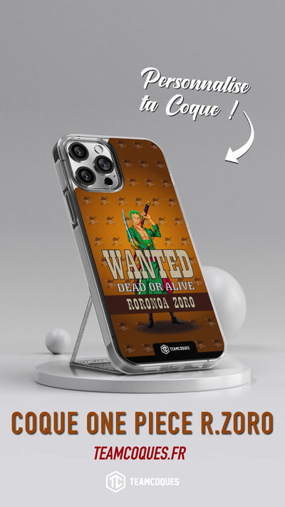 Vidéo Coque design ONE PIECE - RORONOA ZORO - TEAMCOQUES