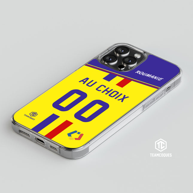 Coque foot ROUMANIE personnalisable - TEAMCOQUES