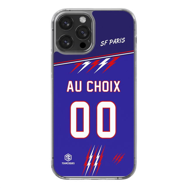 Coque rugby SF PARIS bleu personnalisable - TEAMCOQUES