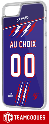 Coque rugby STADE FRANÇAIS PARIS bleu - flocage 100% personnalisable - iPhone smartphone - TEAMCOQUES