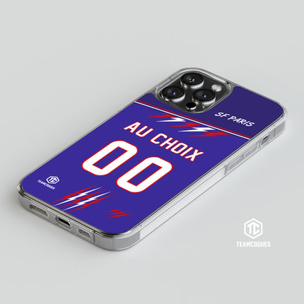 Coque rugby SF PARIS bleu personnalisable - TEAMCOQUES