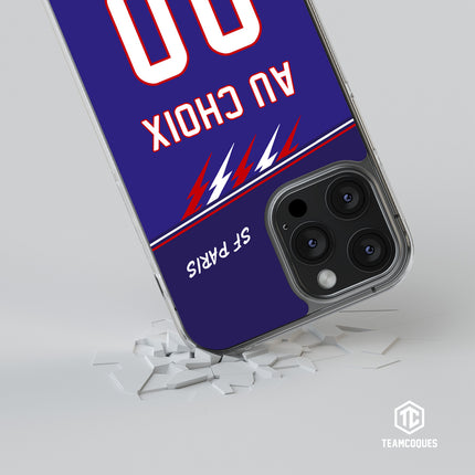 Coque rugby SF PARIS bleu personnalisable - TEAMCOQUES