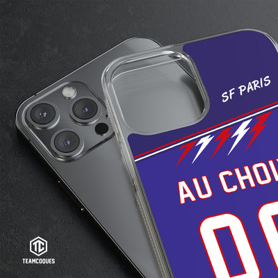 Coque rugby SF PARIS bleu personnalisable - TEAMCOQUES