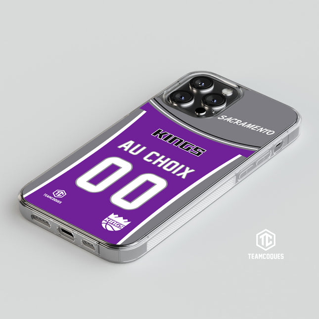 Coque basket NBA SACRAMENTO KINGS personnalisable - TEAMCOQUES