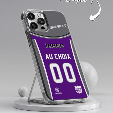 Vidéo Coque basket NBA SACRAMENTO KINGS personnalisable - TEAMCOQUES