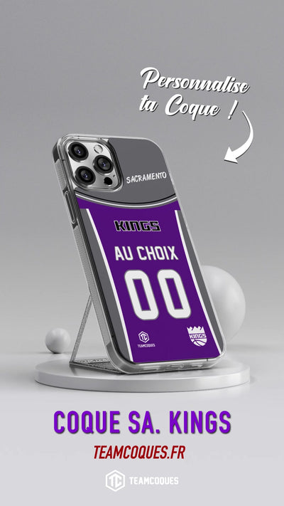 Vidéo Coque basket NBA SACRAMENTO KINGS personnalisable - TEAMCOQUES