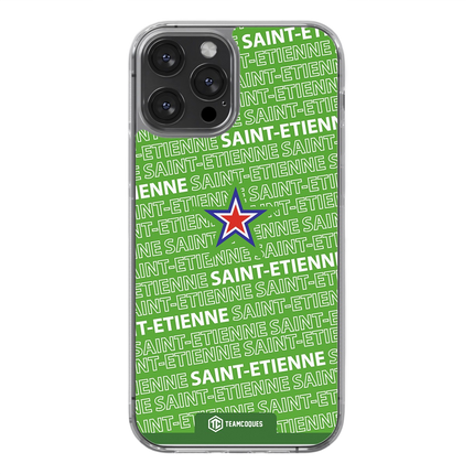 Coque foot SAINT-ETIENNE ASSE texte oblique - TEAMCOQUES