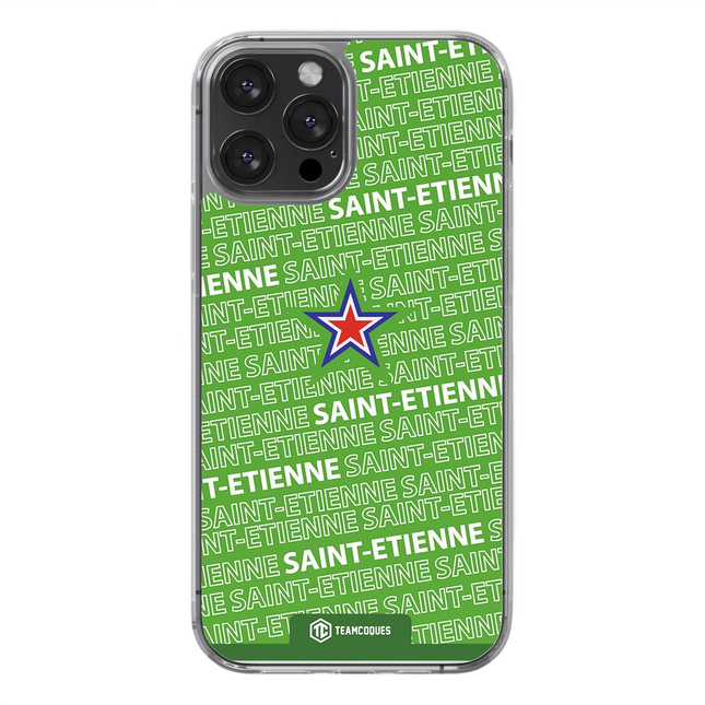 Coque foot SAINT-ETIENNE ASSE texte oblique - TEAMCOQUES