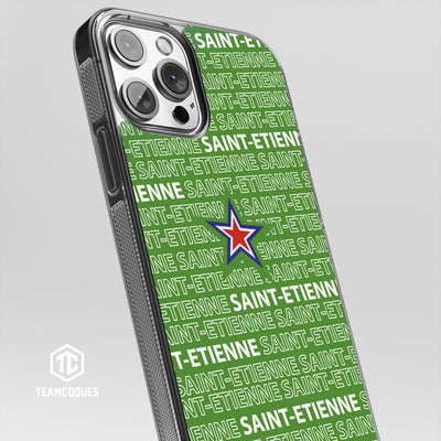 Coque foot SAINT-ETIENNE ASSE texte oblique - TEAMCOQUES