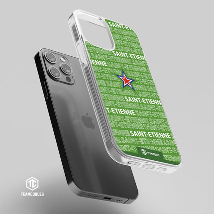 Coque foot SAINT-ETIENNE ASSE texte oblique - TEAMCOQUES