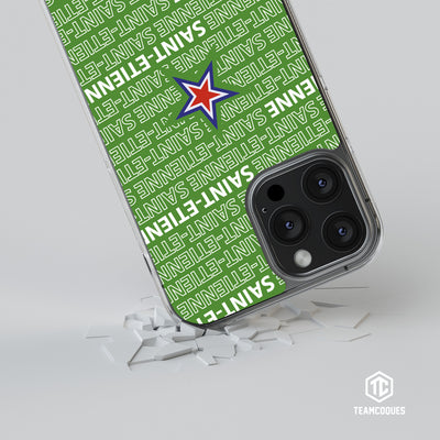 Coque foot SAINT-ETIENNE ASSE texte oblique - TEAMCOQUES