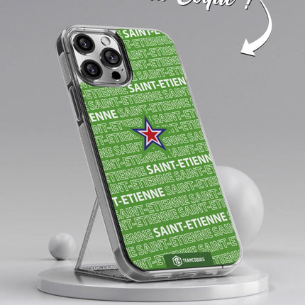 Vidéo Coque foot SAINT-ETIENNE ASSE texte oblique - TEAMCOQUES
