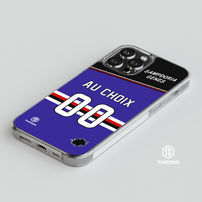 Coque foot SAMPDORIA GENES personnalisable - TEAMCOQUES