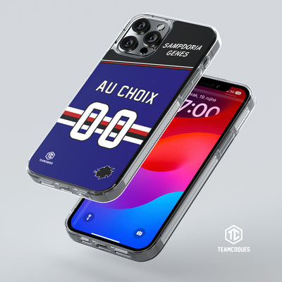 Coque foot SAMPDORIA GENES personnalisable - TEAMCOQUES