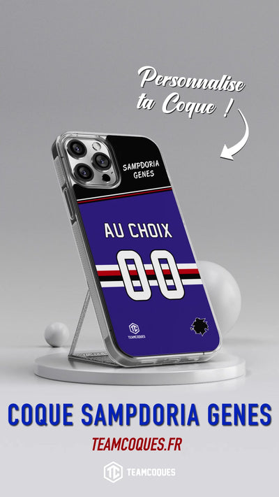 Vidéo Coque foot SAMPDORIA GENES personnalisable - TEAMCOQUES