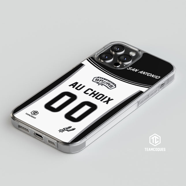 Coque basket NBA SAN ANTONIO SPURS personnalisable - TEAMCOQUES