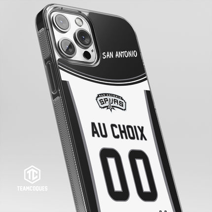 Coque basket NBA SAN ANTONIO SPURS personnalisable - TEAMCOQUES