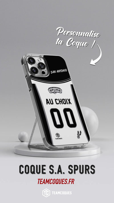 Vidéo Coque basket NBA SAN ANTONIO SPURS personnalisable - TEAMCOQUES