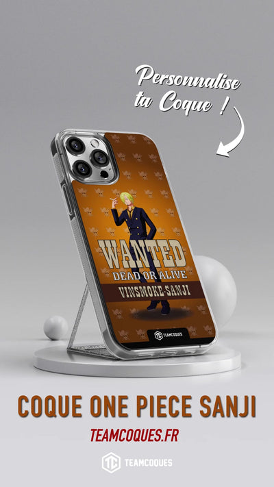 Vidéo Coque design ONE PIECE - SANJI - TEAMCOQUES