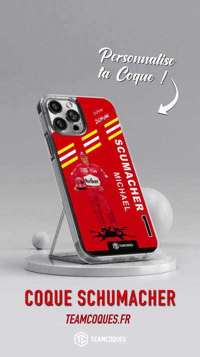 Vidéo Coque joueur MICHAEL SCHUMACHER FORMULE 1 F1 - TEAMCOQUES