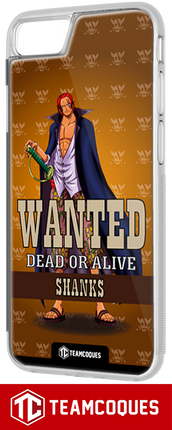 Coque design ONE PIECE - SHANKS LE ROUX - TEAMCOQUES