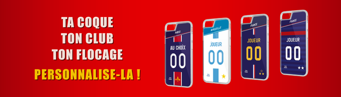 TEAMCOQUES - Coques de smartphones personnalisables - Ta Coque, ton Club, ton Flocage, Personnalise-là ! PSG OM France MBappé