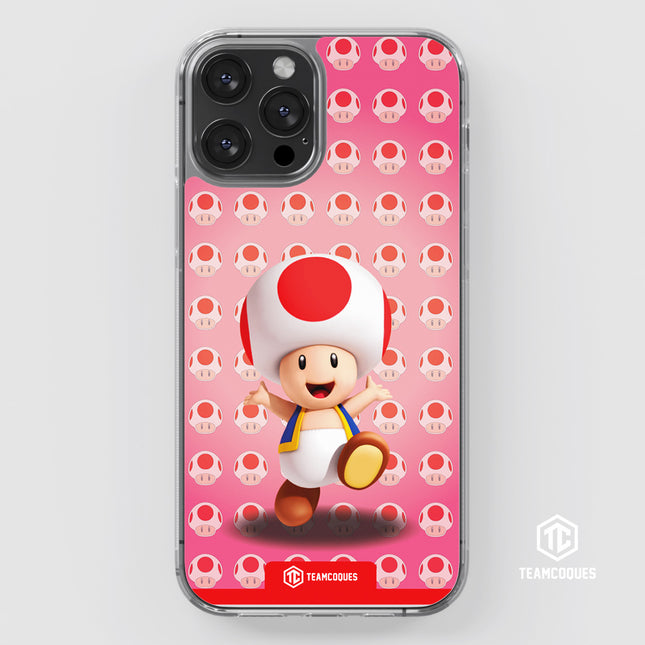 Coque design SUPER MARIO - TOAD - TEAMCOQUES