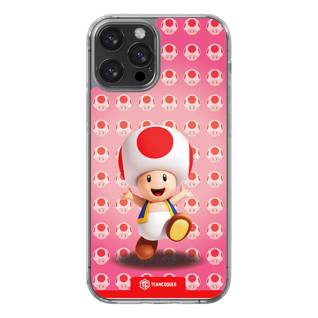 Coque design SUPER MARIO - TOAD - TEAMCOQUES