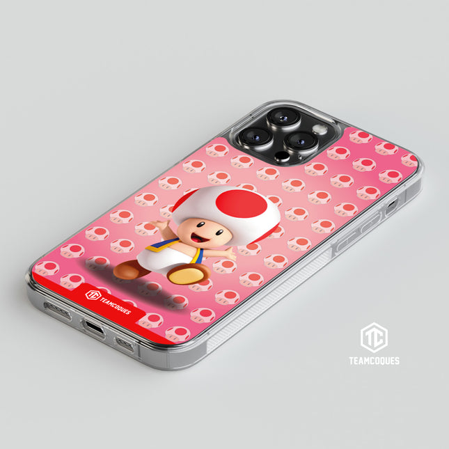 Coque design SUPER MARIO - TOAD - TEAMCOQUES