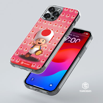 Coque design SUPER MARIO - TOAD - TEAMCOQUES