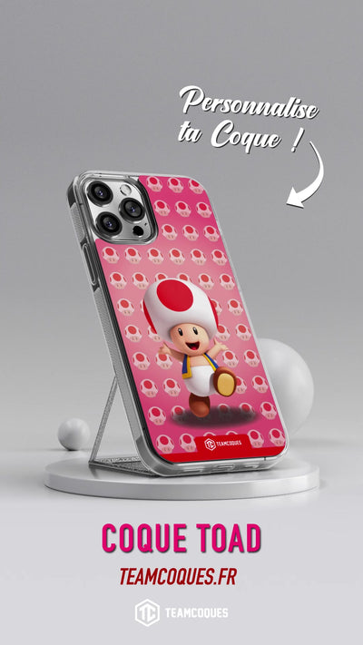 Vidéo Coque design SUPER MARIO - TOAD - TEAMCOQUES