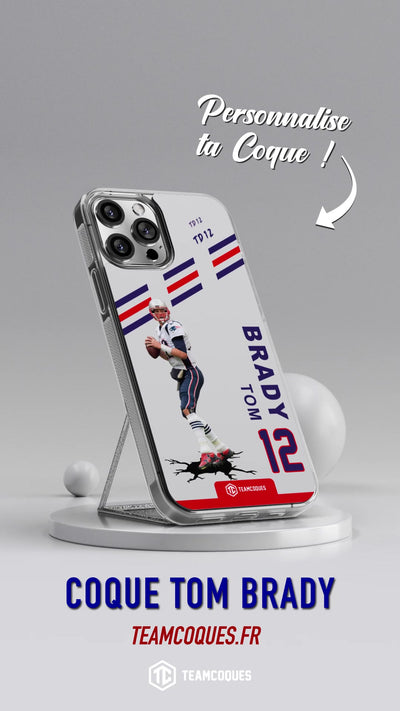 Vidéo Coque joueur TOM BRADY PATRIOTS 1 NEW ENGLAND NFL - TEAMCOQUES