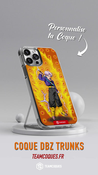 Vidéo Coque design DRAGON BALL - TRUNKS - TEAMCOQUES