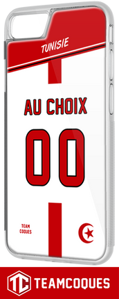 Coque foot TUNISIE - flocage 100% personnalisable - iPhone smartphone - TEAMCOQUES