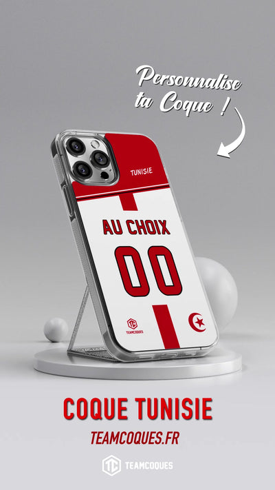 Vidéo Coque foot TUNISIE personnalisable - TEAMCOQUES