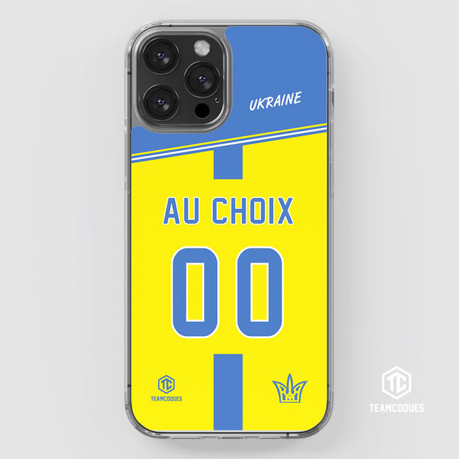 Coque foot UKRAINE personnalisable - TEAMCOQUES