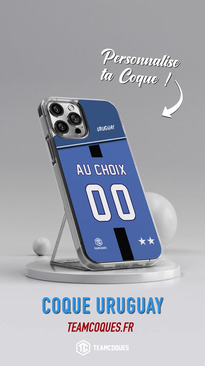 Vidéo Coque foot URUGUAY personnalisable - TEAMCOQUES
