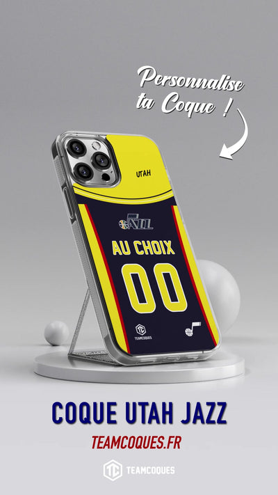Vidéo Coque basket NBA UTAH JAZZ personnalisable - TEAMCOQUES