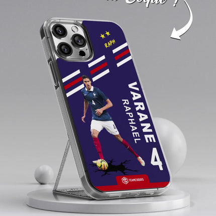 Vidéo Coque joueur RAPHAEL VARANE EQUIPE DE FRANCE EDF - TEAMCOQUES
