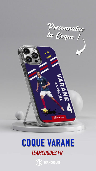 Vidéo Coque joueur RAPHAEL VARANE EQUIPE DE FRANCE EDF - TEAMCOQUES